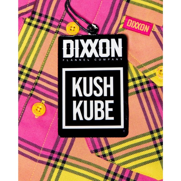 DIXXON Flannel Mens Sz L Kush Kube 420 Edibiles Collab Brand New in Sealed Bag - Picture 3 of 4